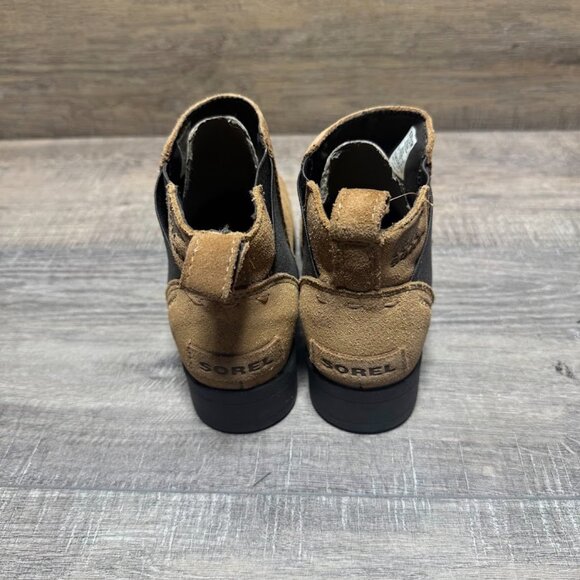 Sorel Emelie Brown Suede Ankle Boot Youth Size 2 - Picture 3 of 7